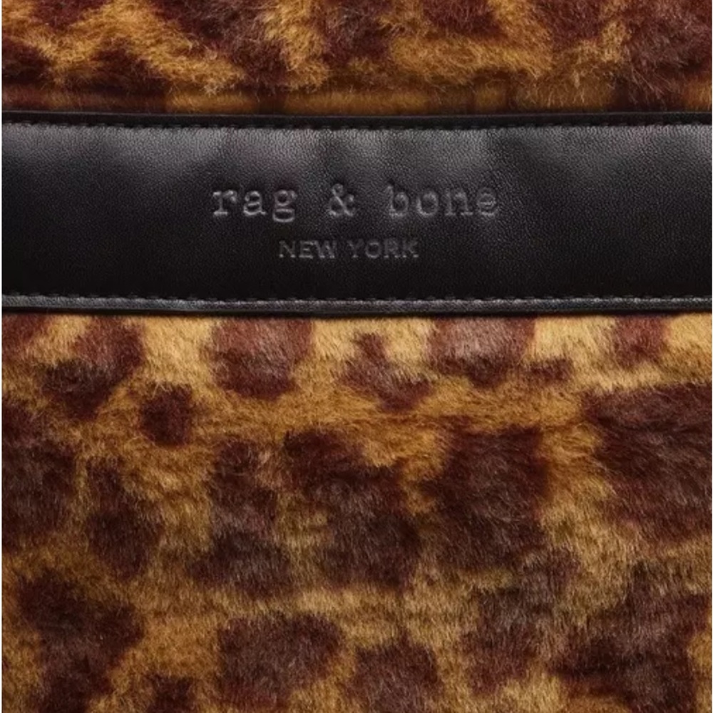 RAG & BONE Small Cloud Leopard Print Faux Fur Tote - Picture 5 of 16